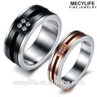 MECYLIFE Valentine's Day Gift 316L Stainless Steel Couple Ring